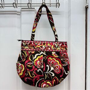 Vera Bradley Poccini floral paisley bucket handbag shoulder bag tote purse‎